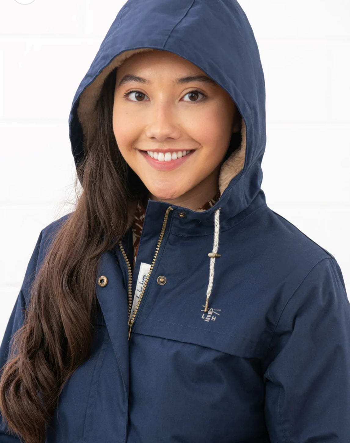 Lighthouse Isobel coat in navy.