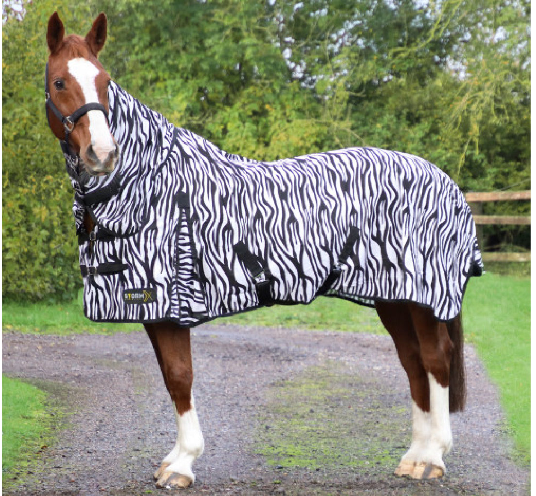 StormX Original Zebra Print Fly Rug