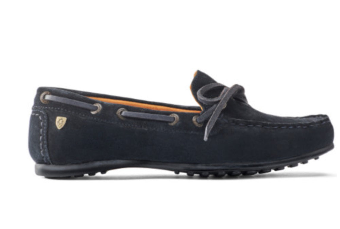 Moretta Sofia Moccasins shoes in navy