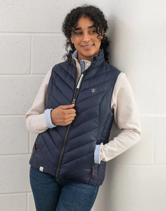Lighthouse Laurel Gilet in Navy