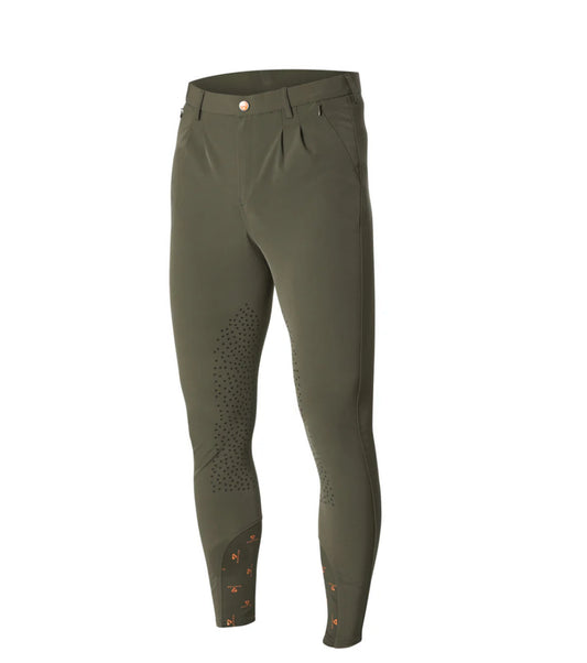 Men’s Aubrion Walton Breeches in olive - Gents