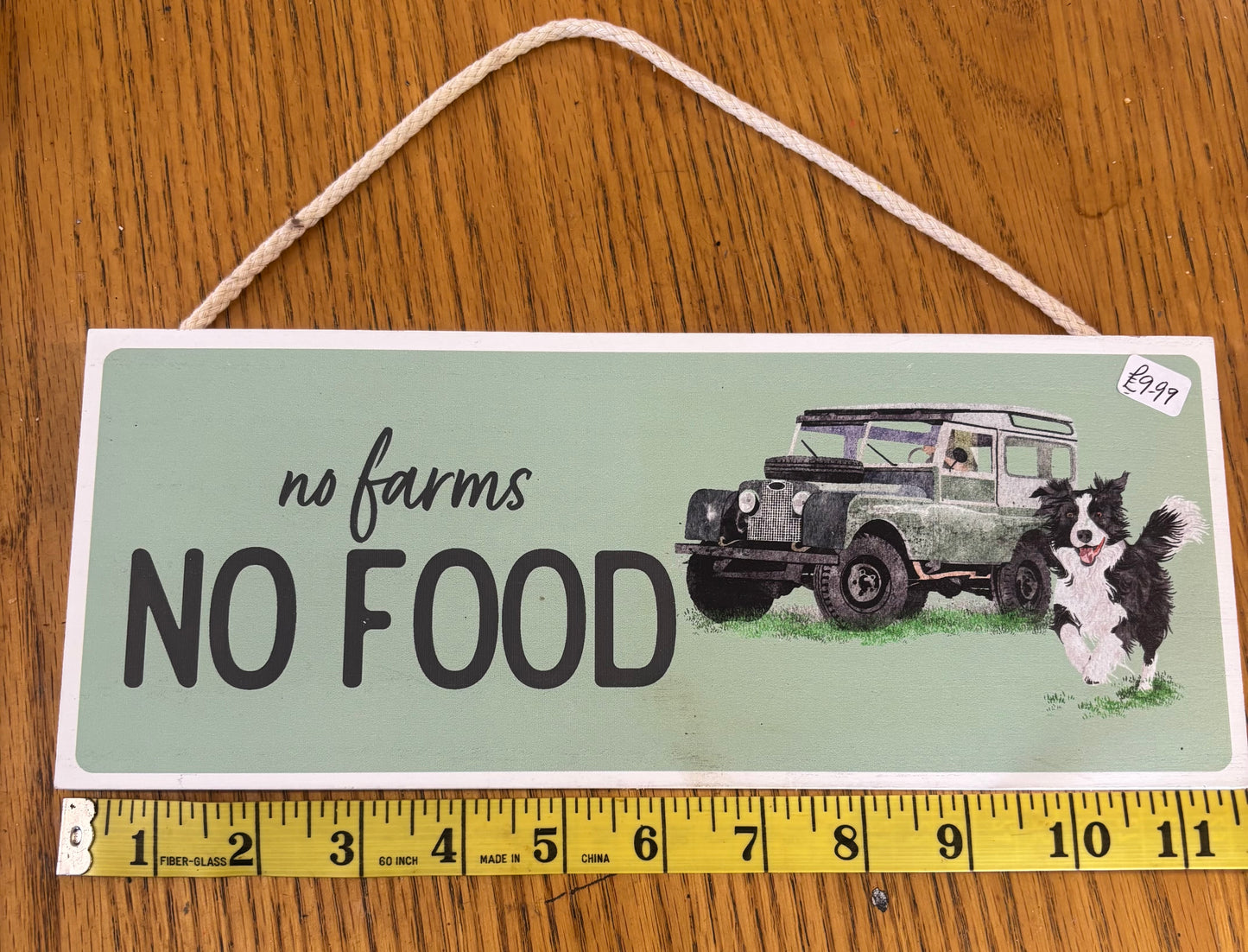 Farmer signs