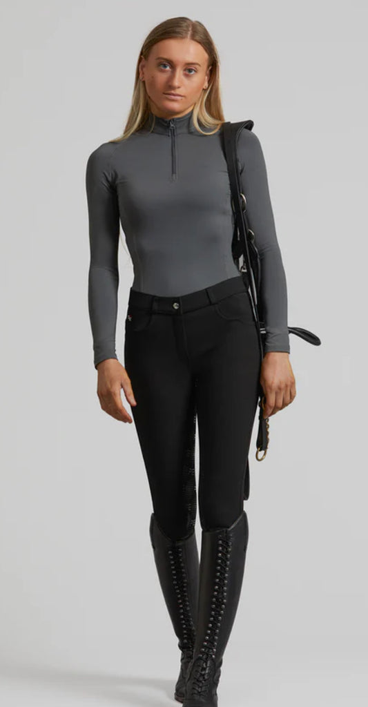 Premier Equine Cassa full seat gel riding breeches in black