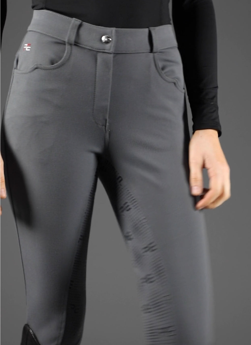 Premier Equine Cassa full seat gel riding breeches in black