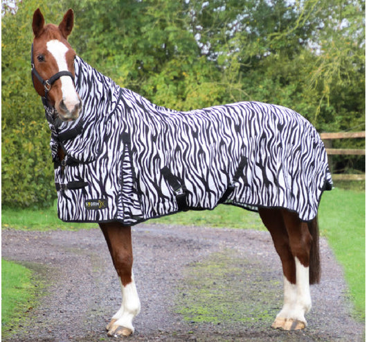StormX Original Zebra Print Fly Rug