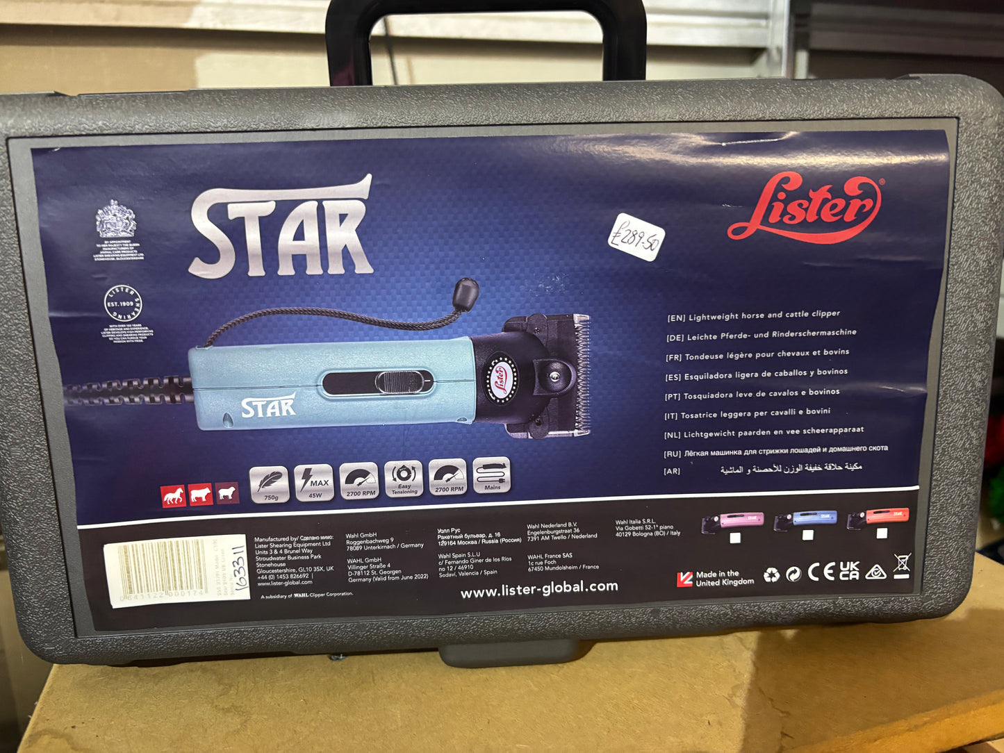 Lister Star Horse Clippers
